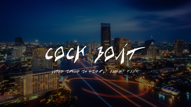 Cock Boat Font