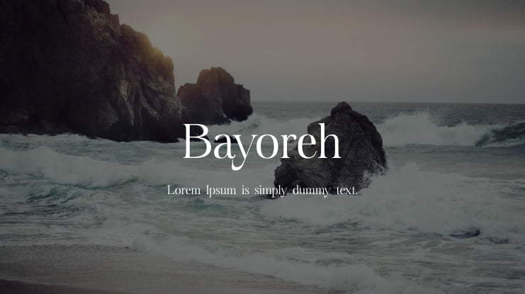 Bayoreh Font
