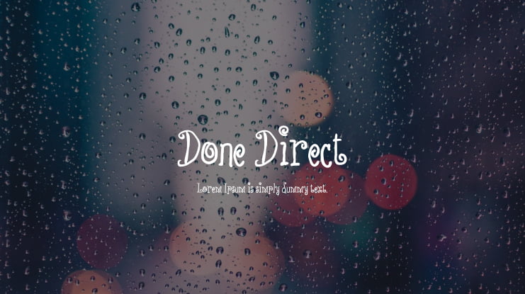 Done Direct Font
