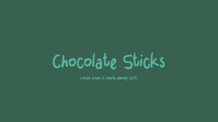 Chocolate Sticks Font