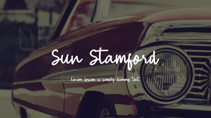 Sun Stamford Font