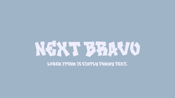 Next Bravo Font