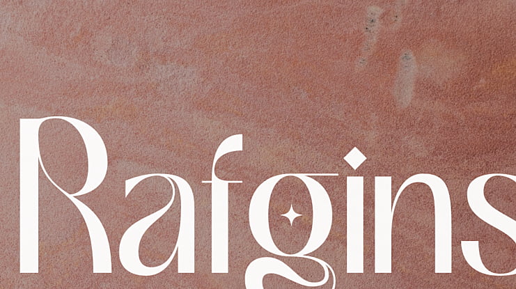 Rafgins Font