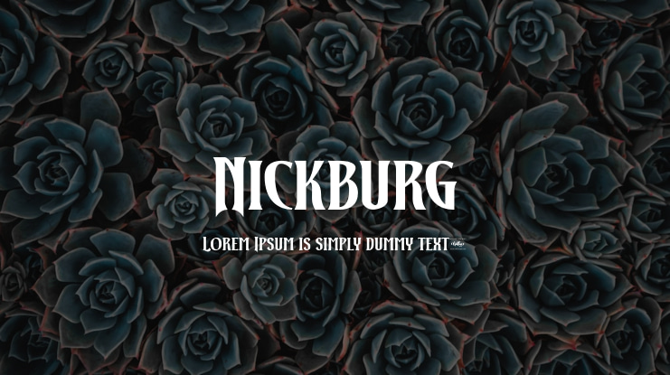Nickburg Font