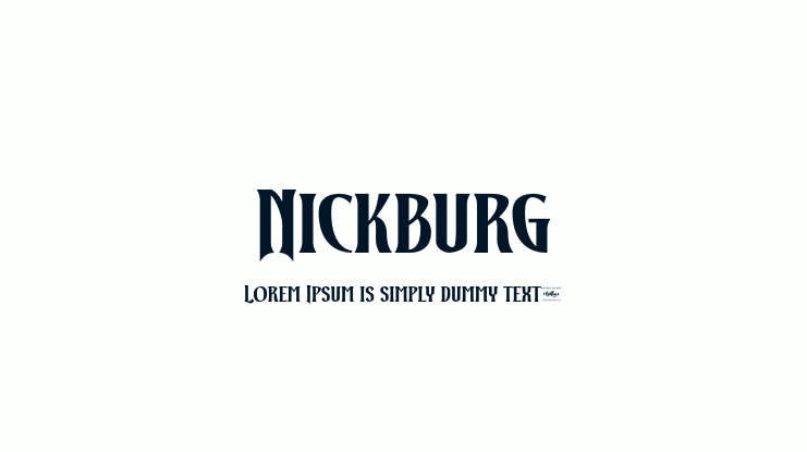 Nickburg Font