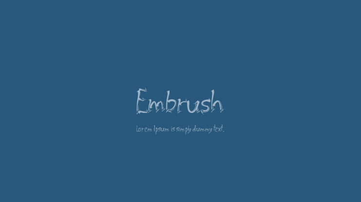 Embrush Font