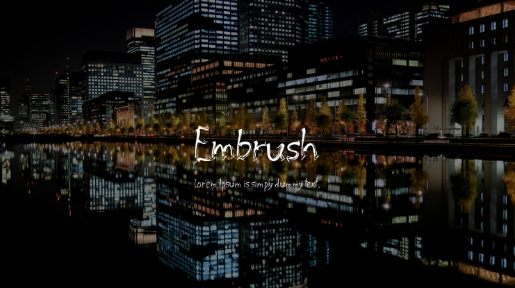 Embrush Font