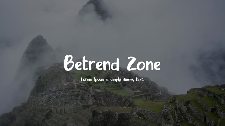 Betrend Zone Font