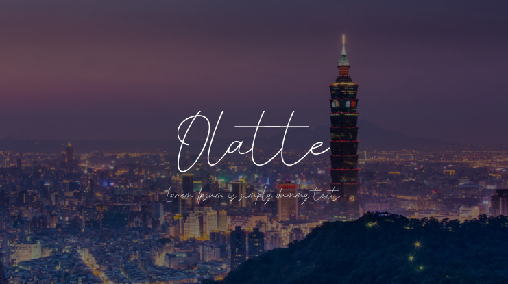 Olatte Font
