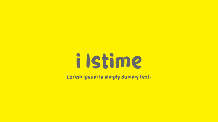 i Istime Font