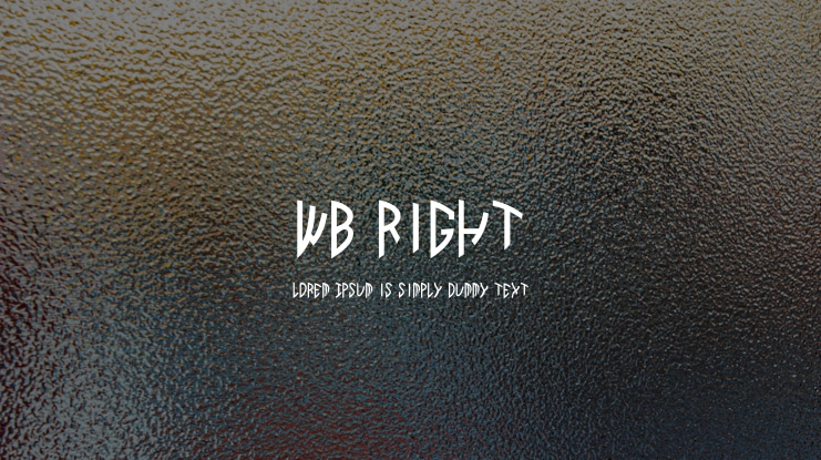 WB Right Font