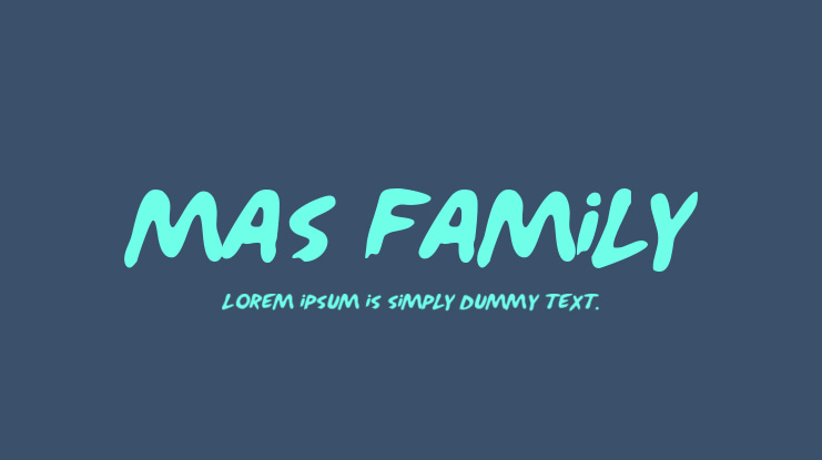 Mas Family Font Family