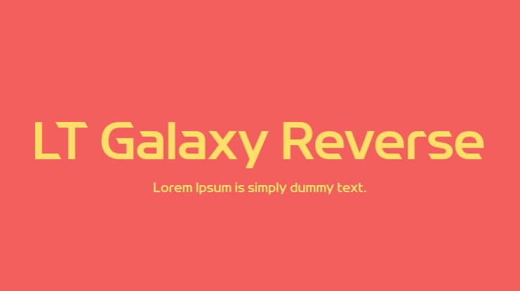 LT Galaxy Reverse Font Family