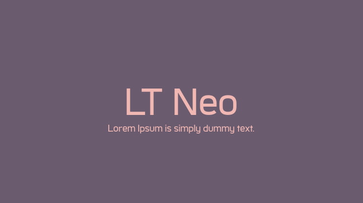 LT Neo Font Family