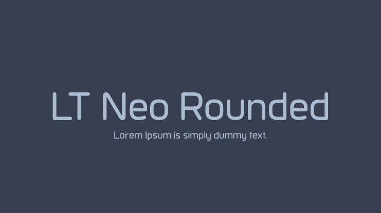 LT Neo Rounded Font Family