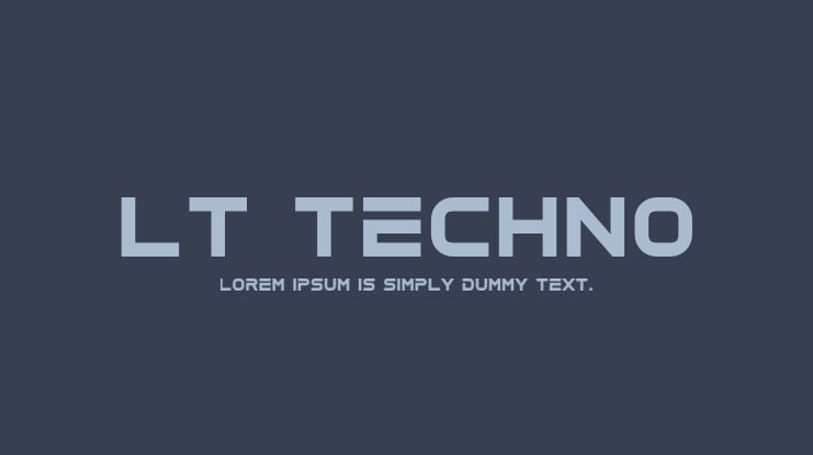 LT Techno Font Family