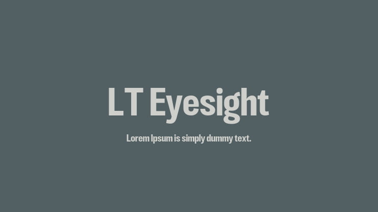 LT Eyesight Font Family