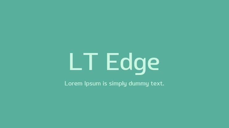 LT Edge Font Family