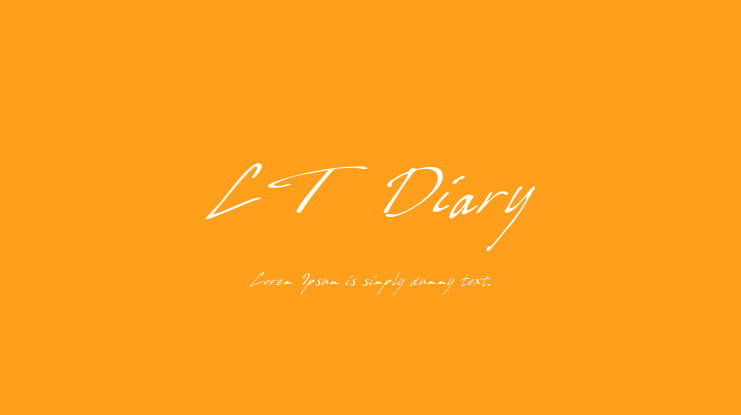 LT Diary Font
