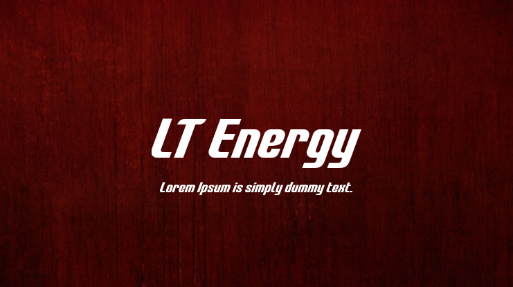 LT Energy Font Family