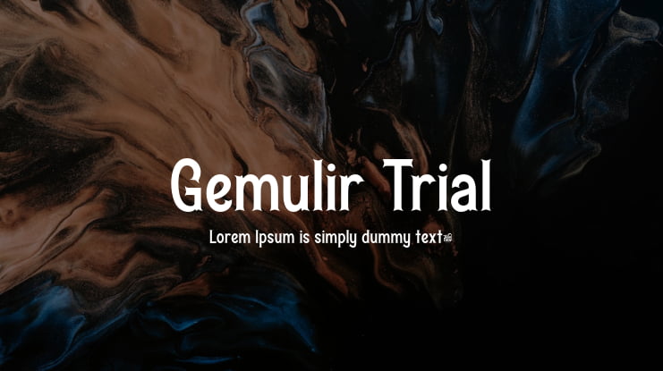 Gemulir Trial Font