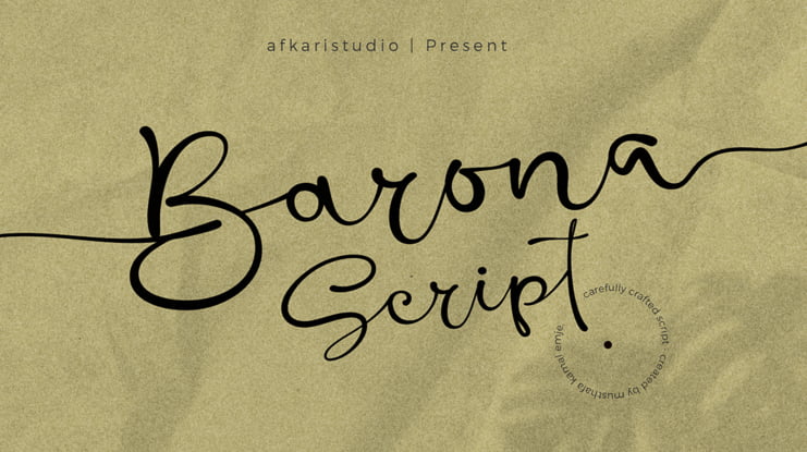 Barona Script Font Family