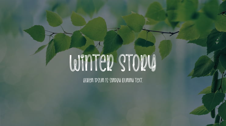 Winter Story Font