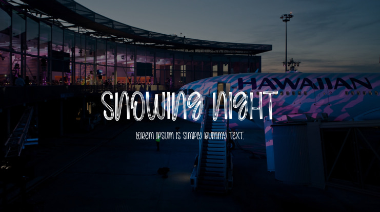 Snowing Night Font
