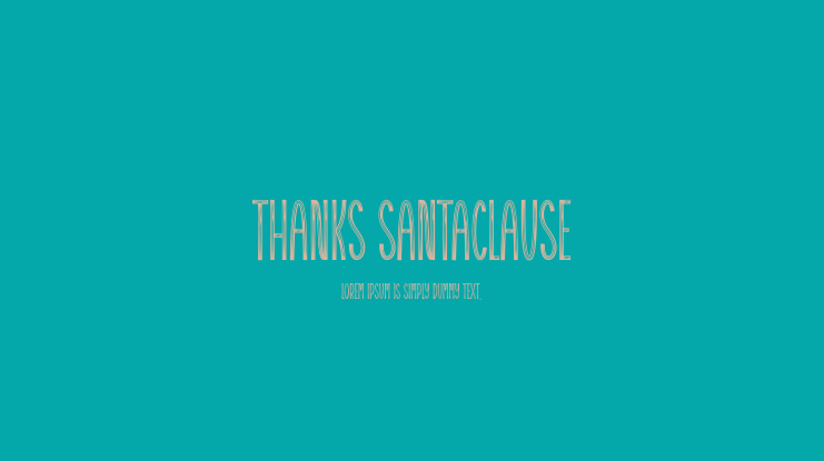 Thanks Santaclause Font