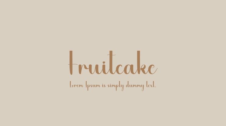 Fruitcake Font