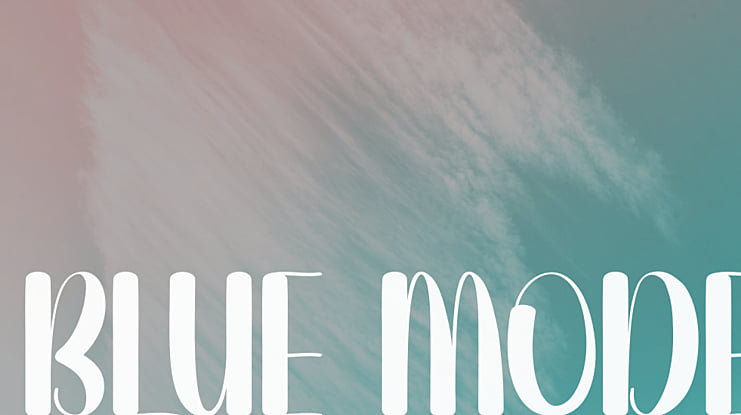 Blue Mode Font