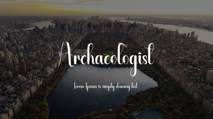 Archaeologist Font