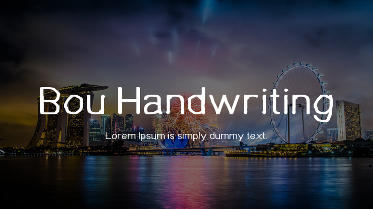 Bou Handwriting Font Family
