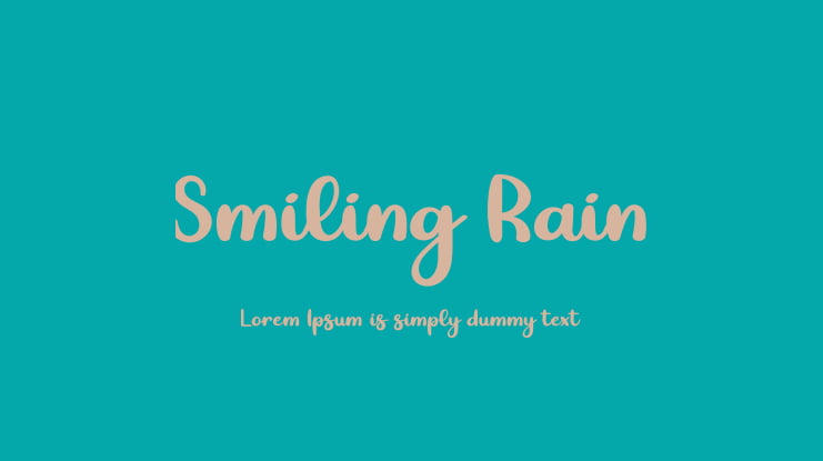 Smiling Rain Font