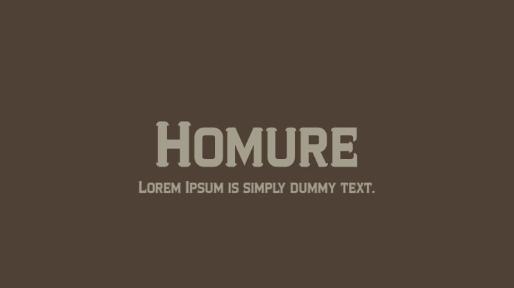 Homure Font
