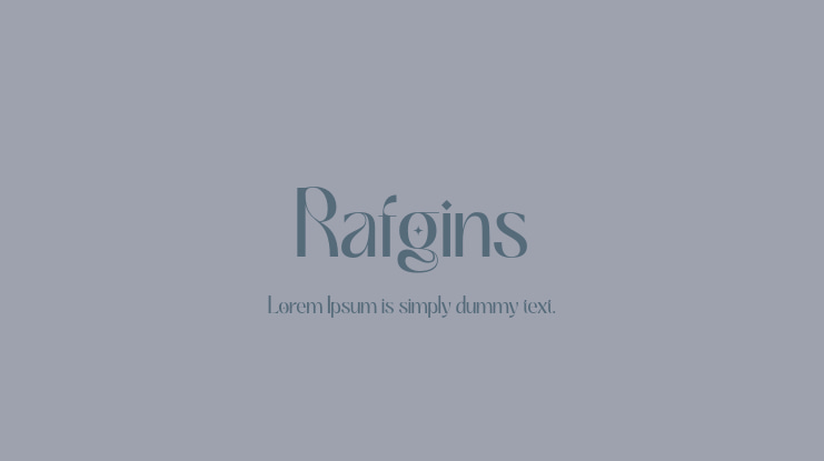 Rafgins Font
