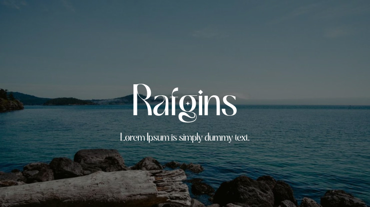 Rafgins Font