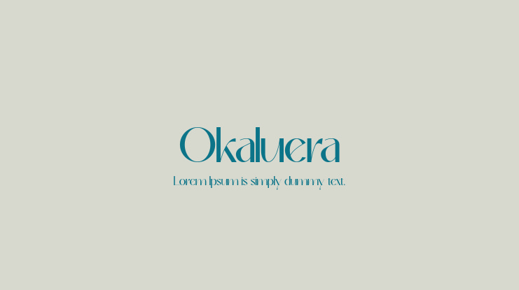 Okaluera Font