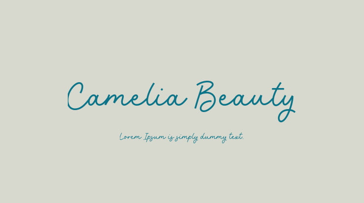 Camelia Beauty Font