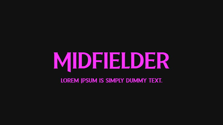 Midfielder Font