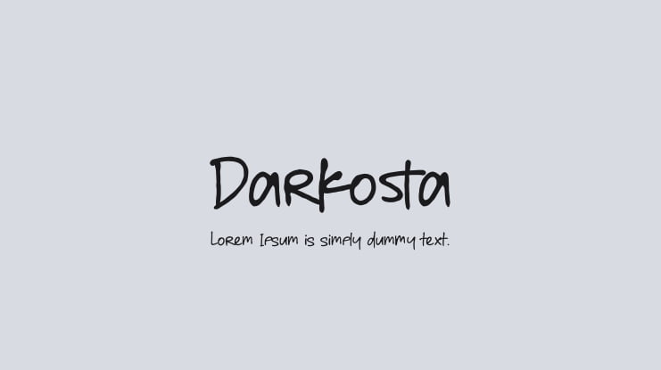 Darkosta Font