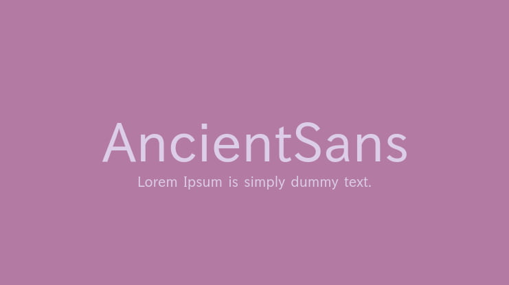 AncientSans Font