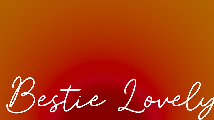 Bestie Lovely Font