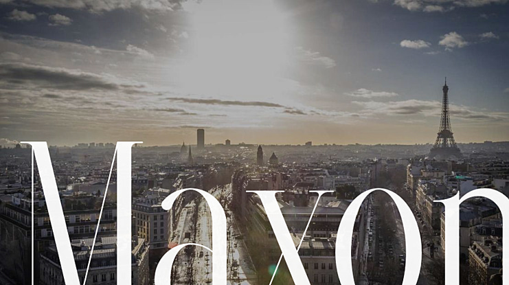 Maxon Font