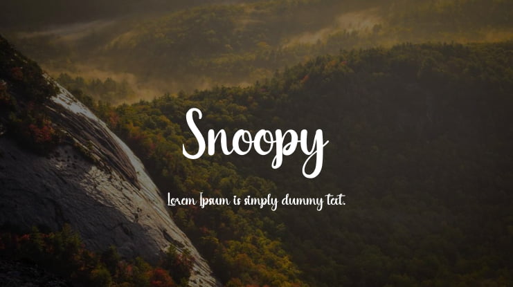 Snoopy Font