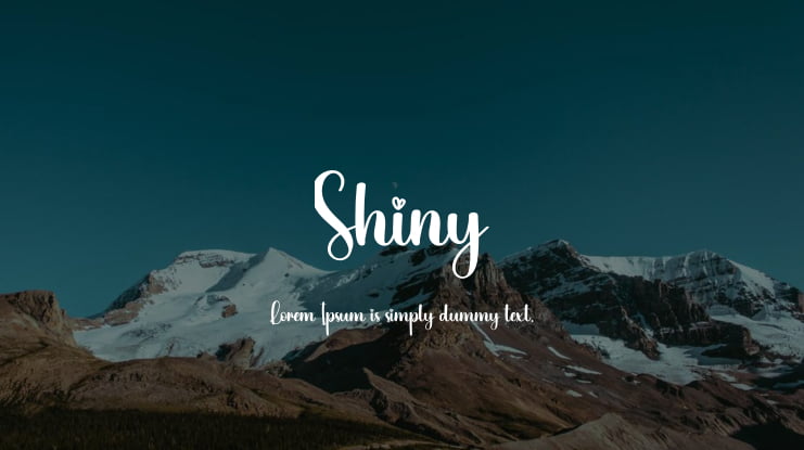 Shiny Font
