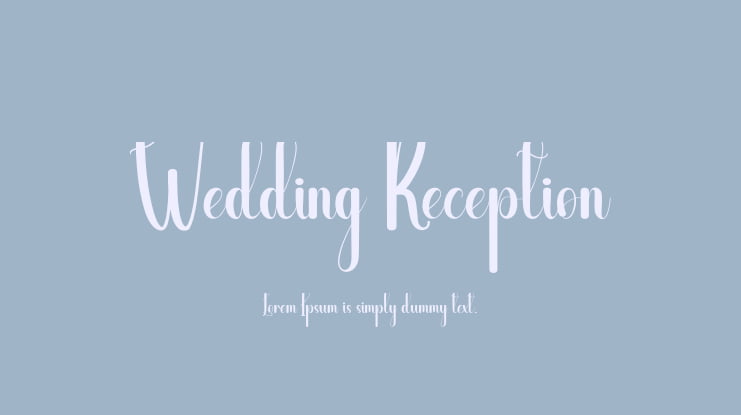 Wedding Reception Font
