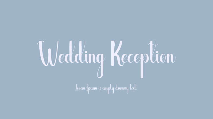 Wedding Reception Font