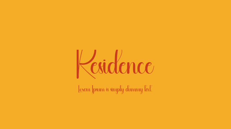 Residence Font