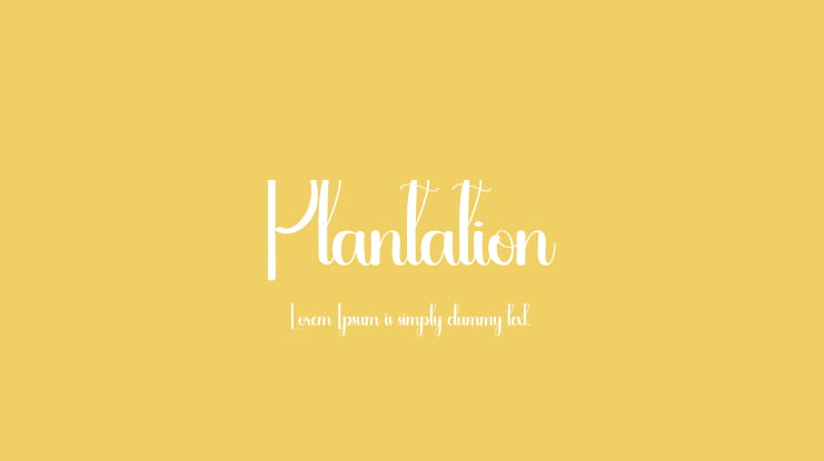 Plantation Font